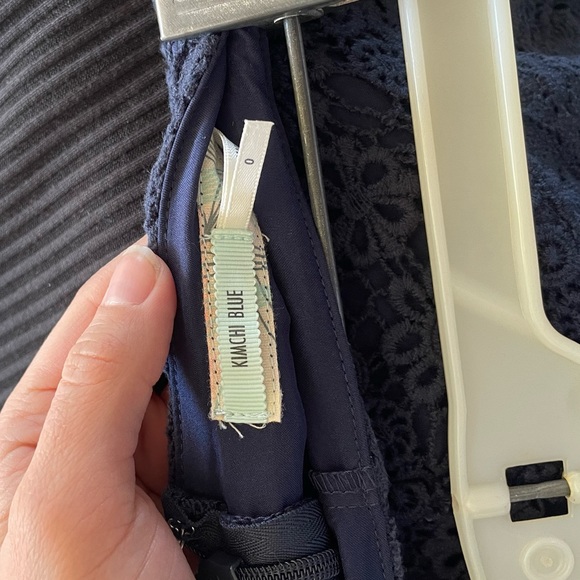 Navy Kimchi Blue Lace Crochet Shorts - Picture 6 of 8